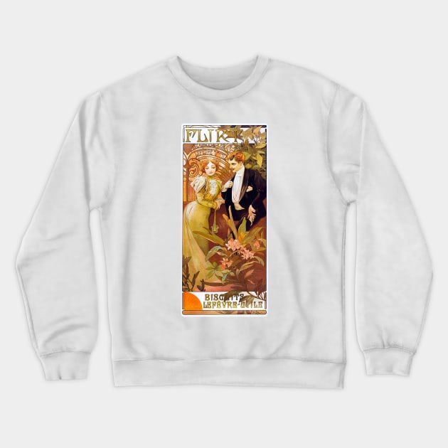 Flirt Lefevre Utile (1895) Crewneck Sweatshirt by WAITE-SMITH VINTAGE ART